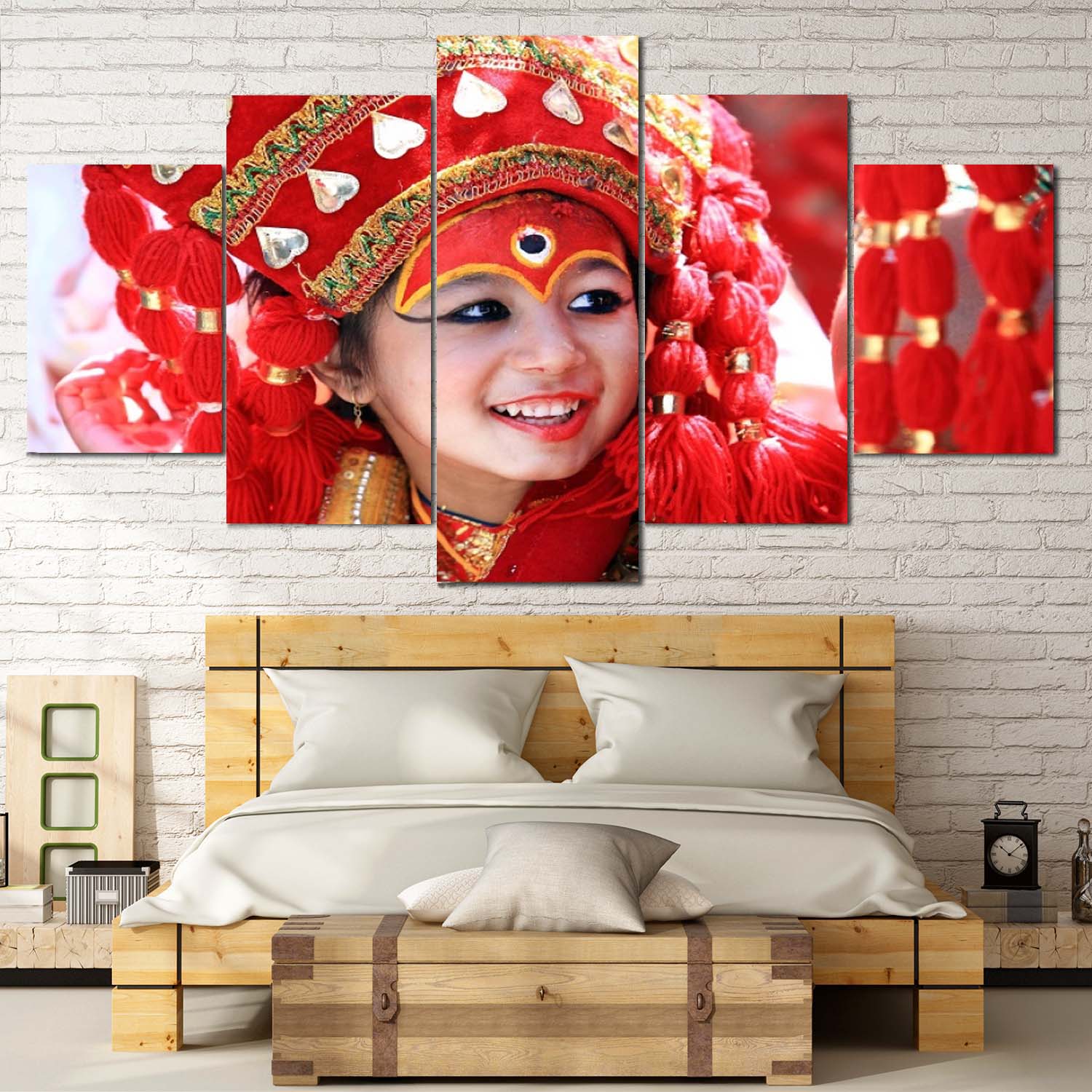 🔴 Newari Kumari Canvas – Symbol of Power, Purity & Tradition 🔴