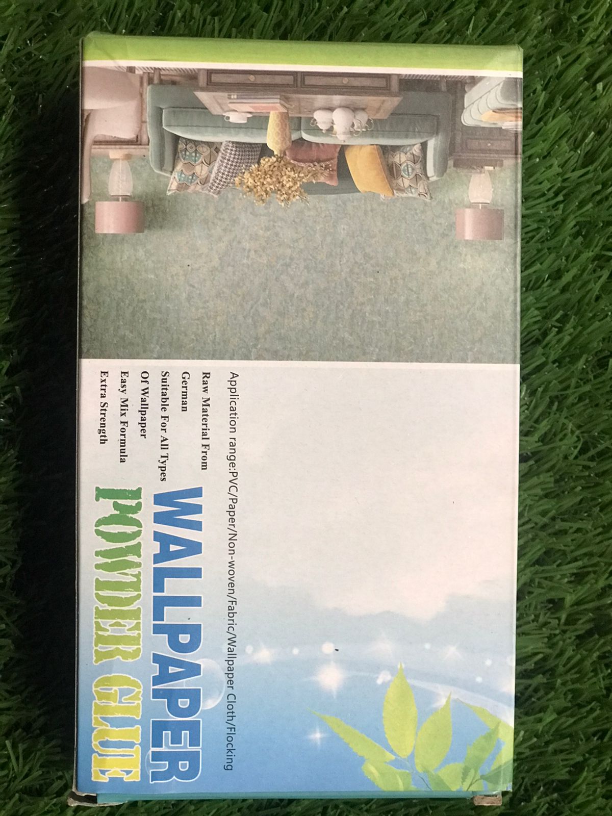 “Strong Powder Glue for Wallpaper, Wall Foam & PVC Tiles”