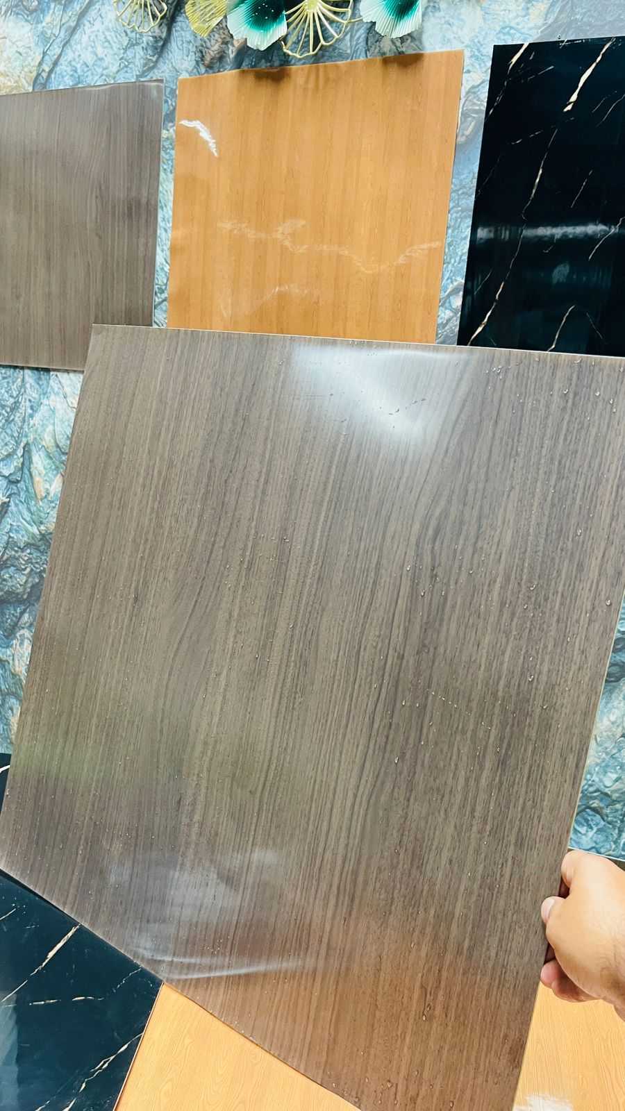 PVC Tile 60 X 60 CM Marbal vinyl  pvc self adhiesive wall stickers