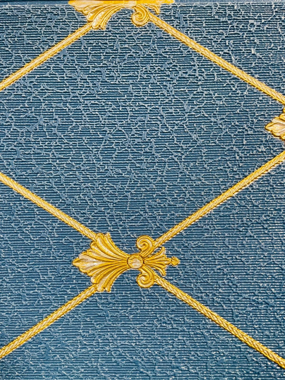 Blue & Golden Flower Wall Foam