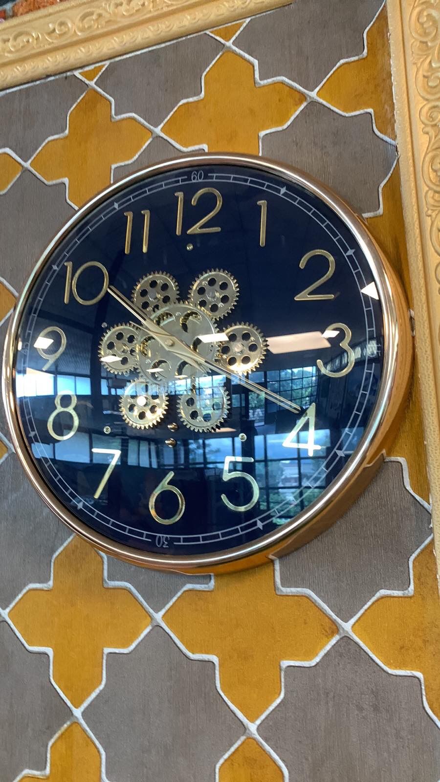 Vintage Design Meets Your New Wall Decor Blue Face Wall Clock