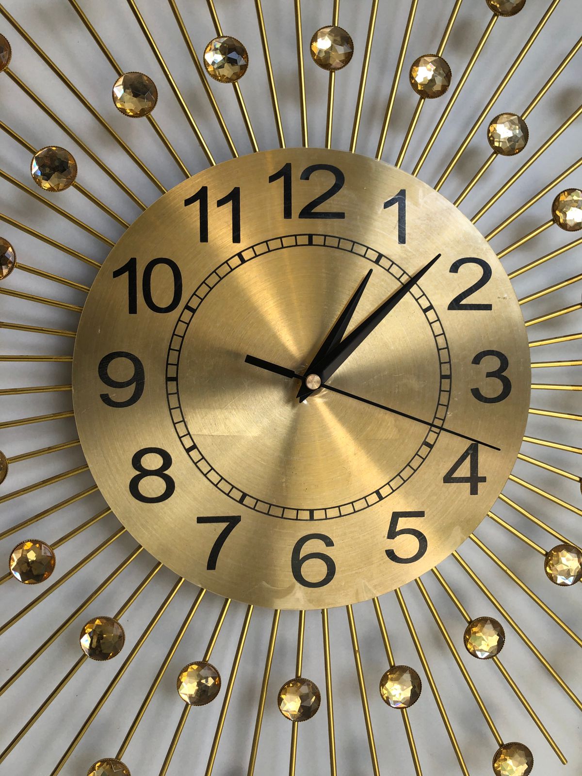 Sparkling Crystal Accent Wall Clock