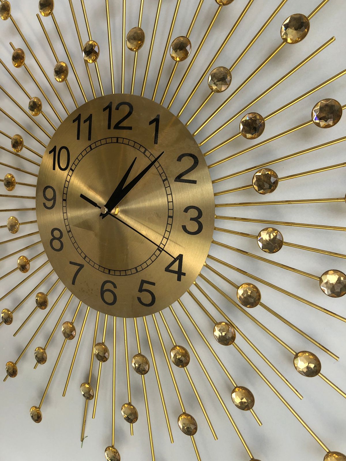 Sparkling Crystal Accent Wall Clock