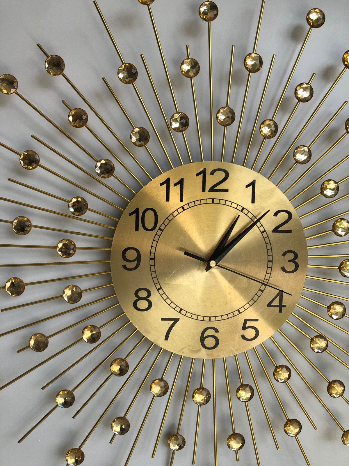 Sparkling Crystal Accent Wall Clock