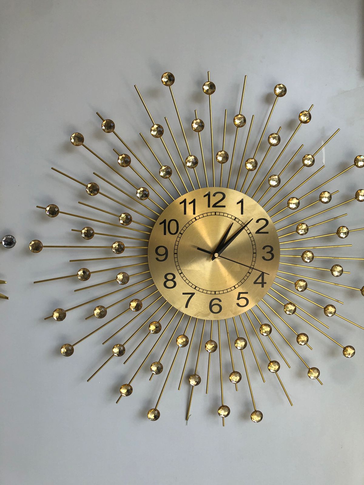Sparkling Crystal Accent Wall Clock