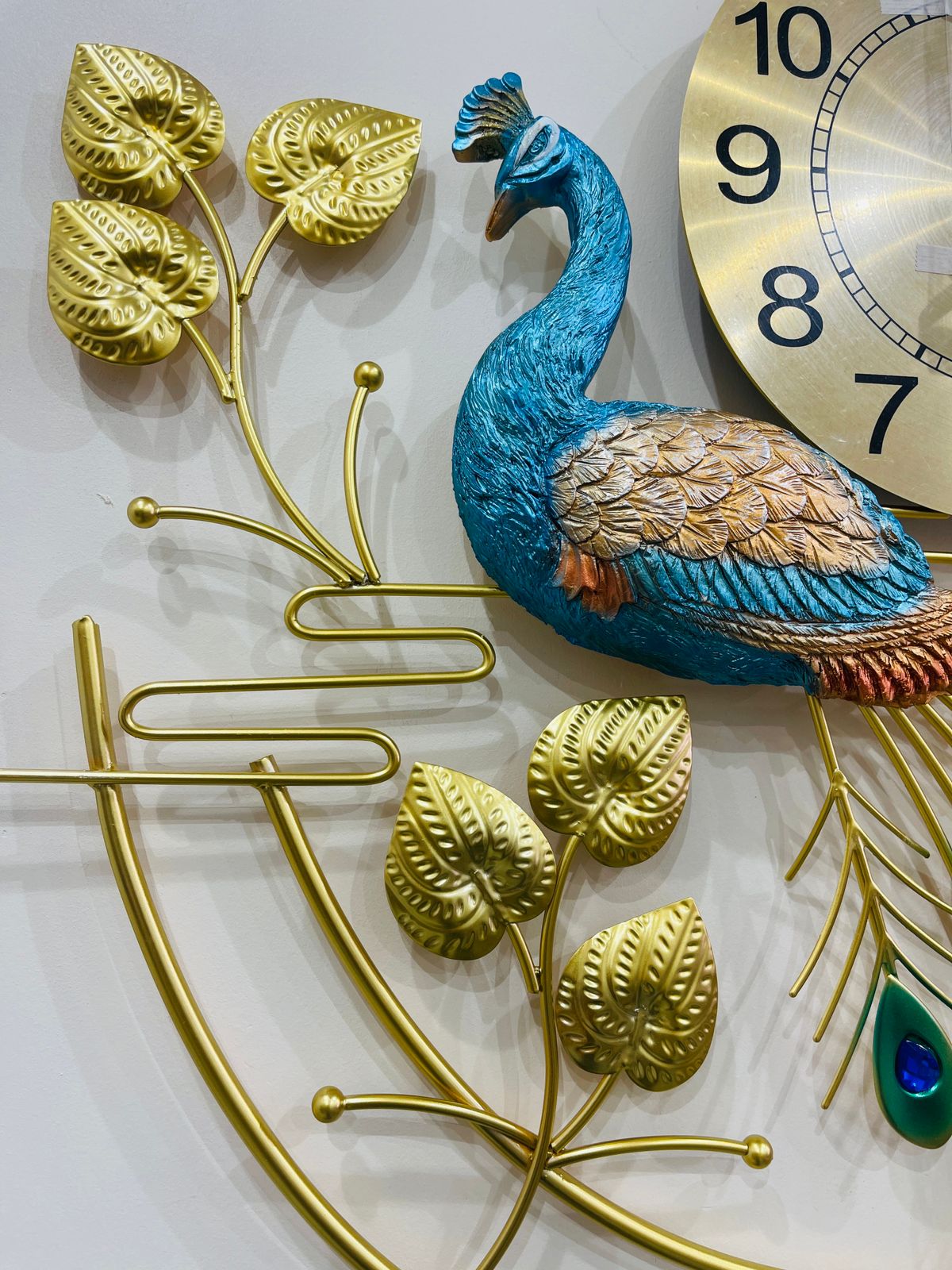 Elegant Peacock Wall Clock 🦚✨