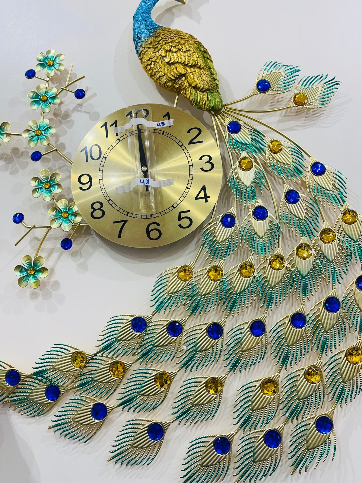 Elegant Peacock Wall Clock 🦚✨