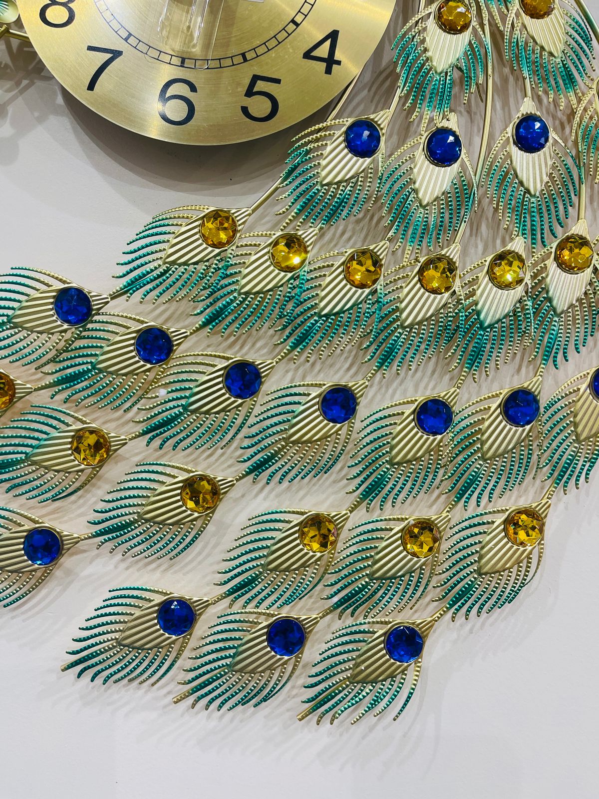 Elegant Peacock Wall Clock 🦚✨
