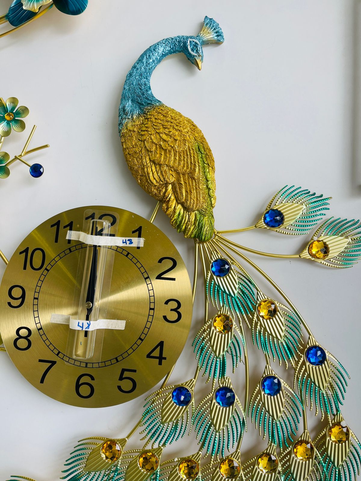 Elegant Peacock Wall Clock 🦚✨