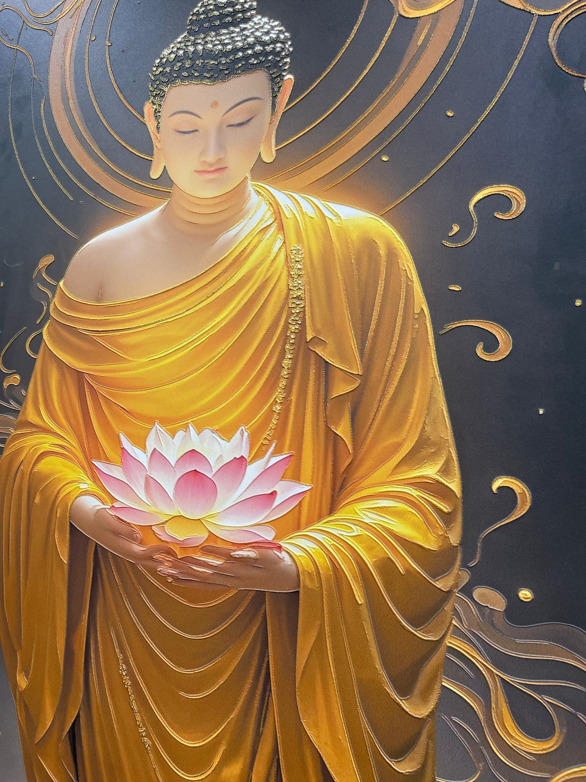 Bring peace, positivity, and elegance into your space with this stunning artwork of Gautama Buddha 🙏✨