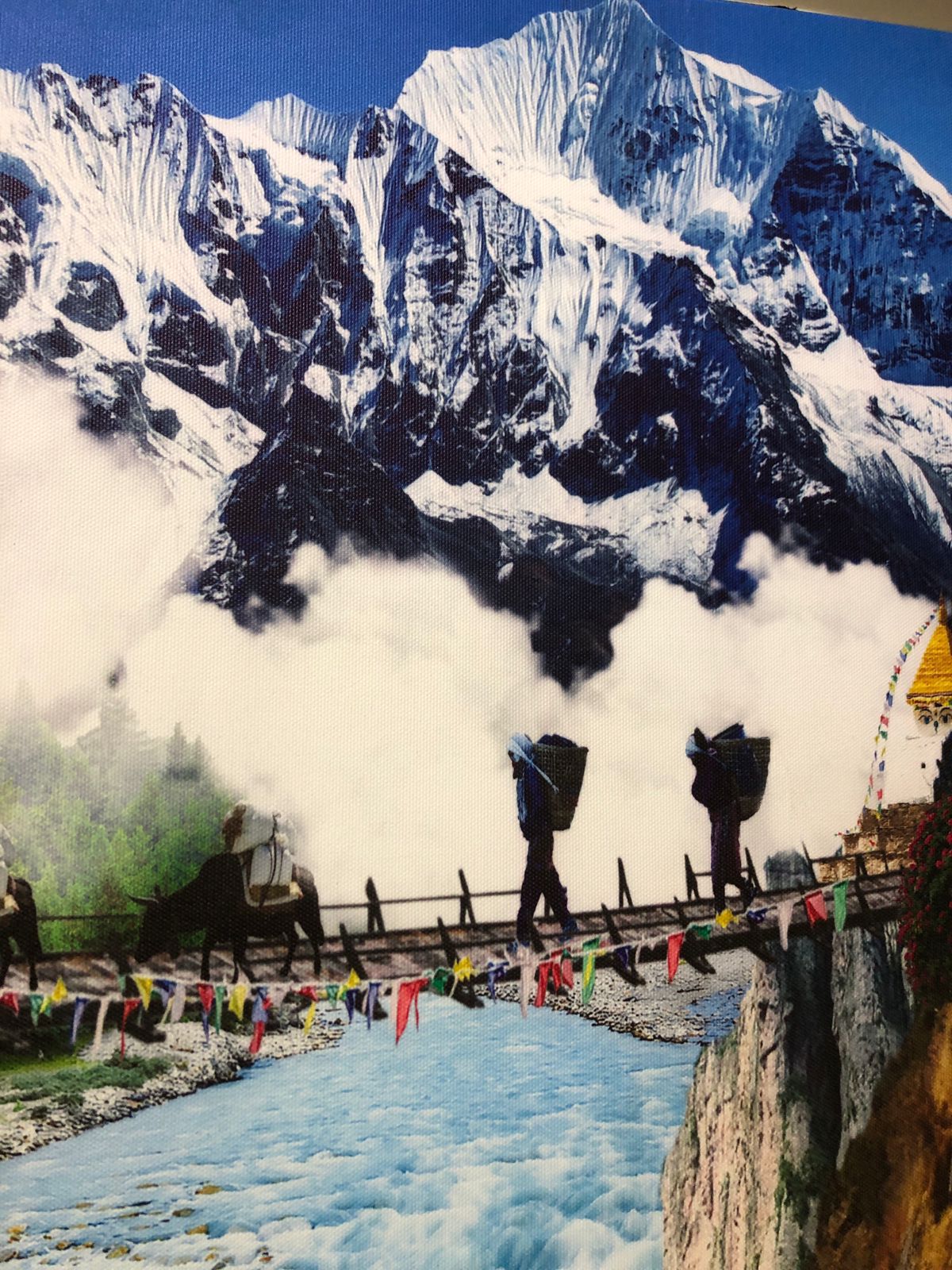 🏔🌄 canvas shows a beautiful Himalayan scenec 🏔🌄