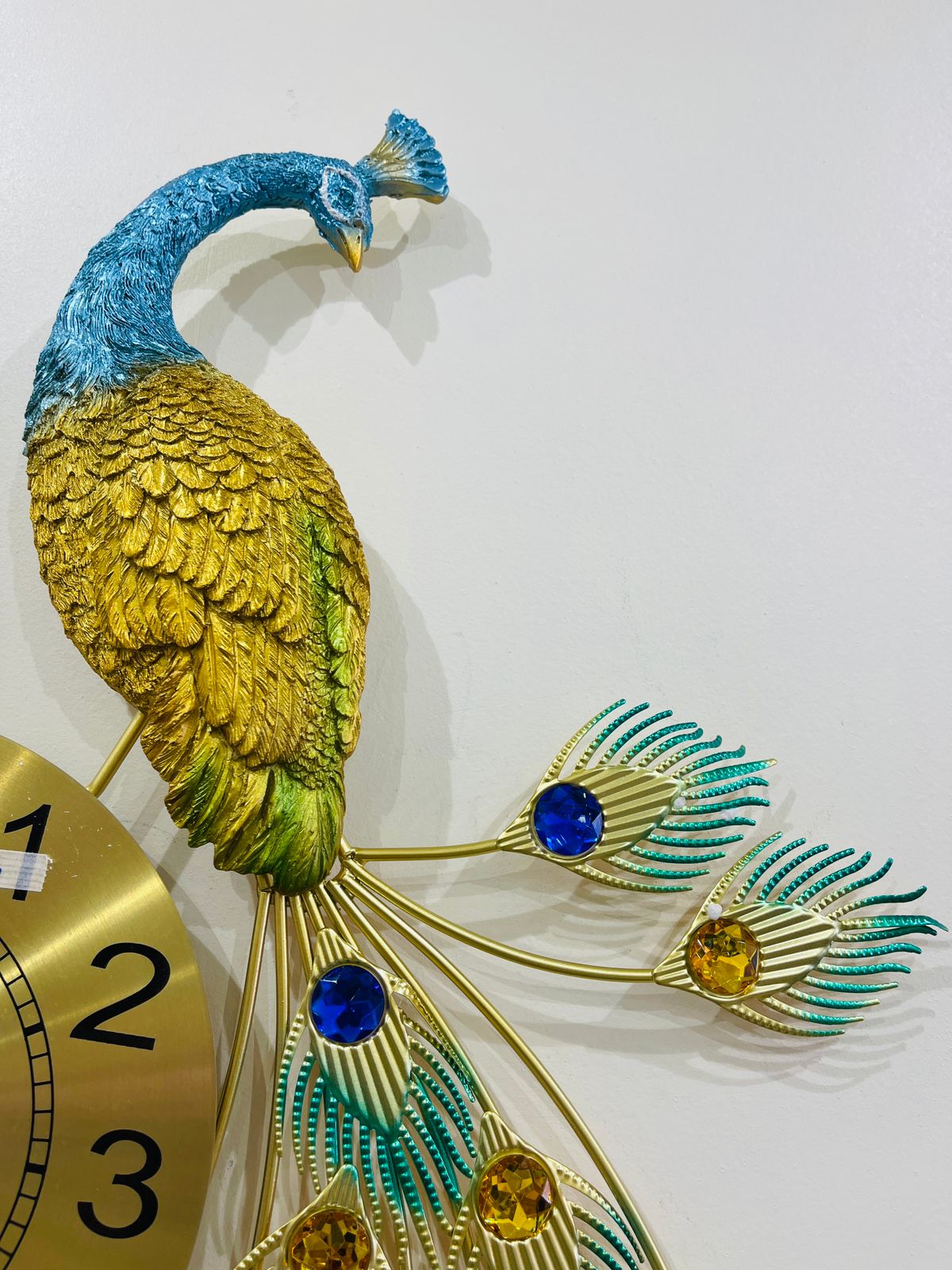 Elegant Peacock Wall Clock 🦚✨