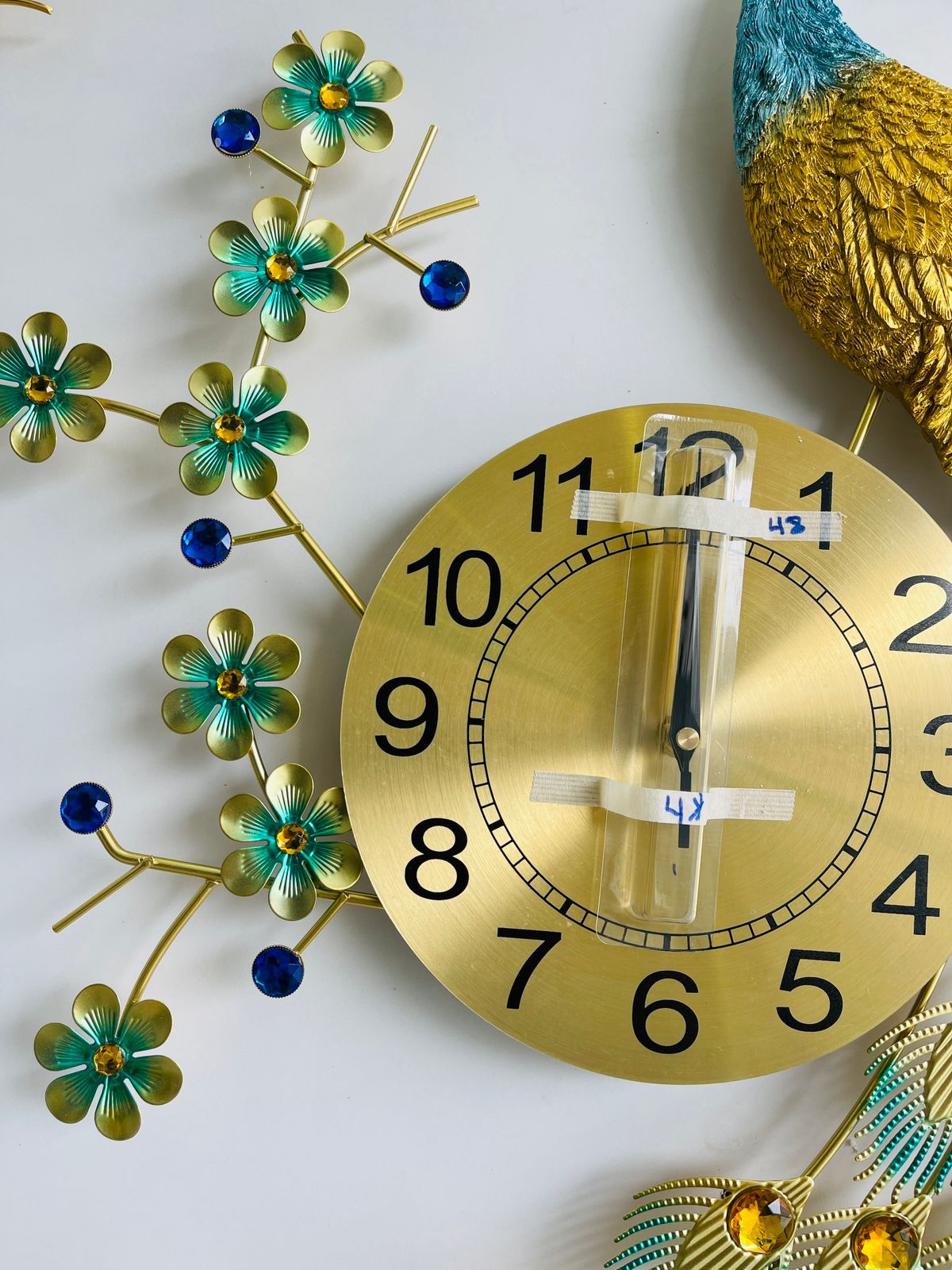 Elegant Peacock Wall Clock 🦚✨