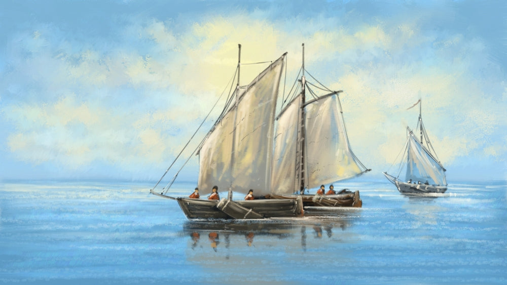 🚤 Boat-Themed Wall Canvas