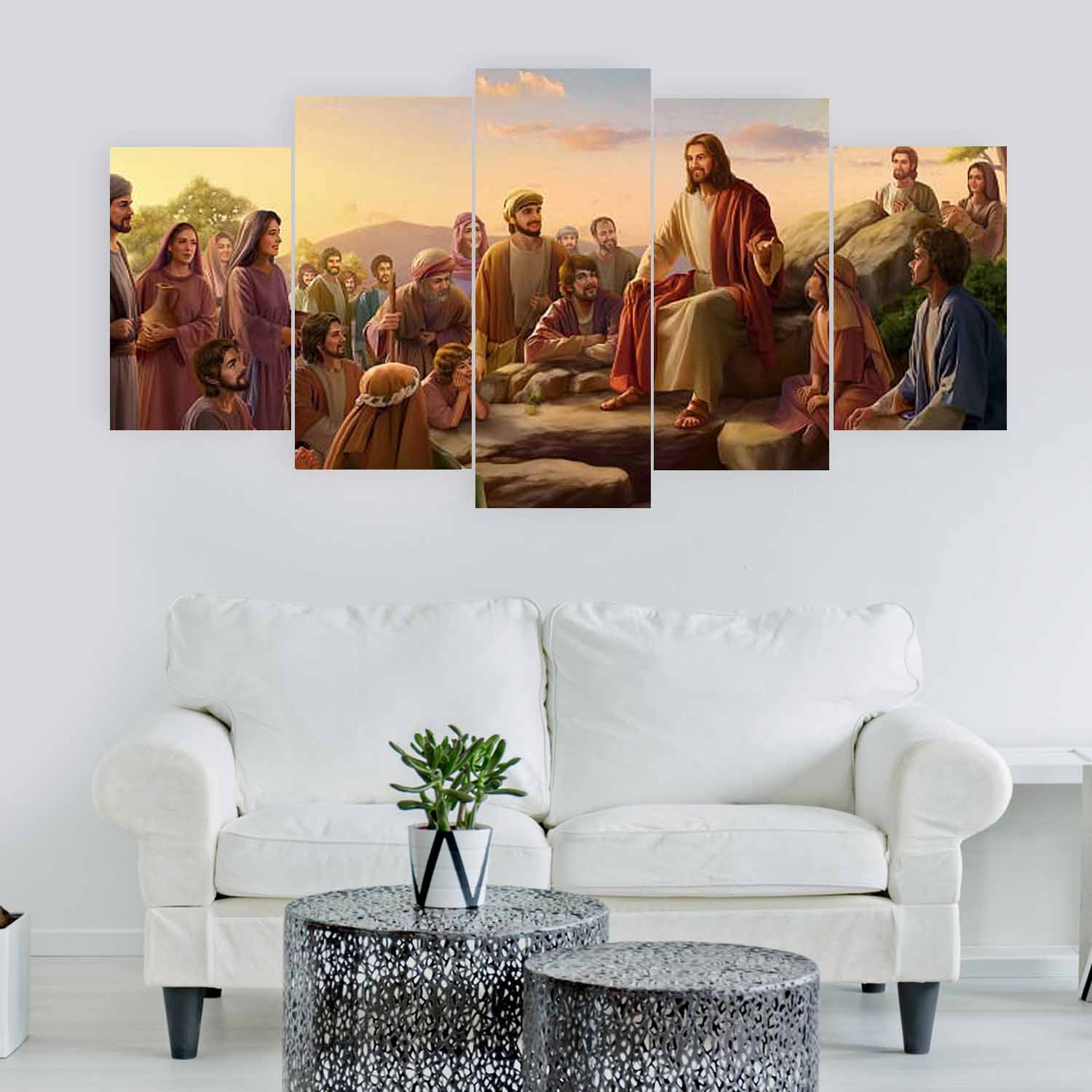 5 pannel canvas Lord Jesus Size 32X52