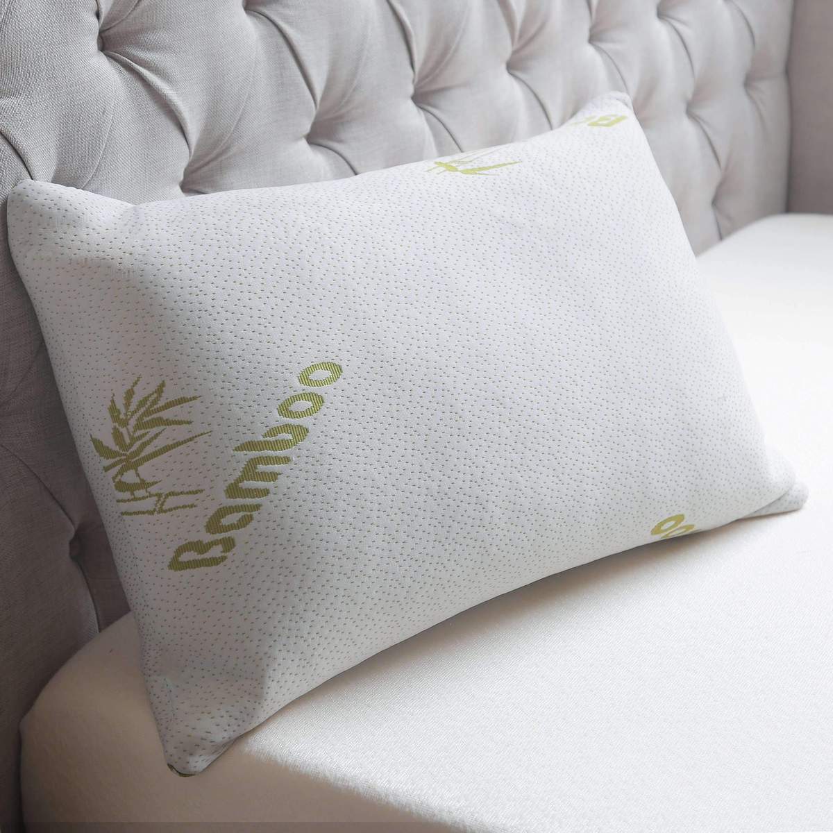 Bamboo Pillow – Soft, Hygienic & Skin-Friendly Comfort Size: 74 X 52 CM