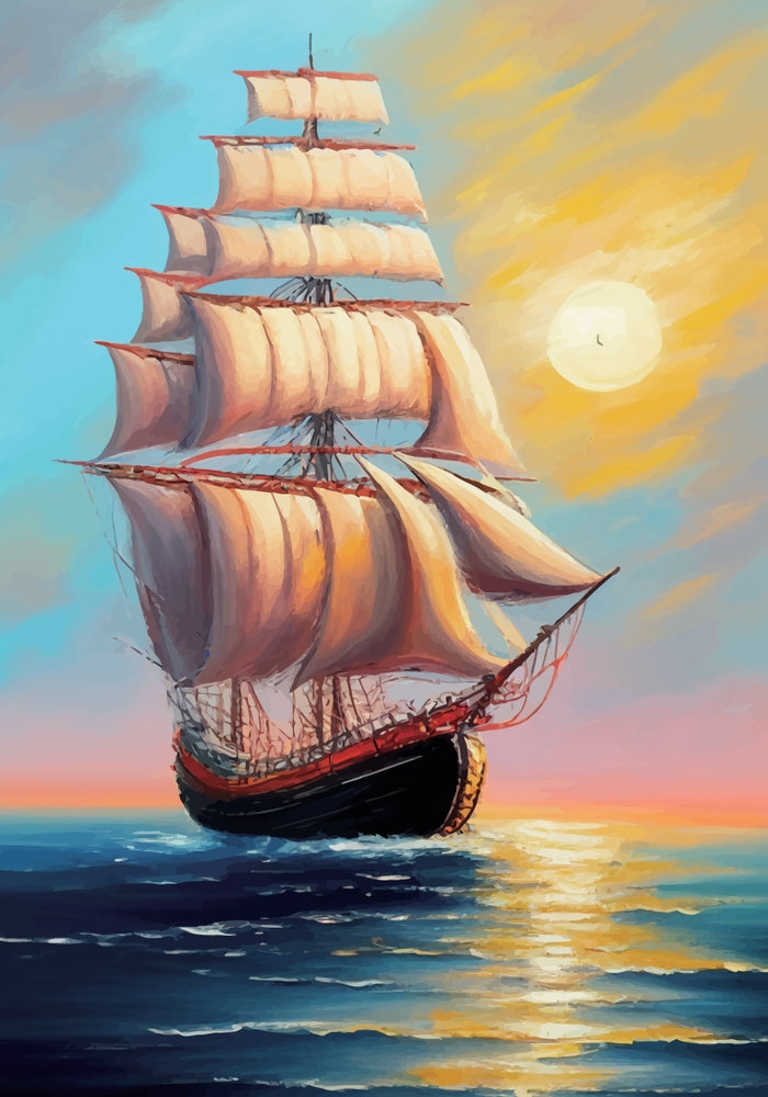 🚤 Boat-Themed Wall Canvas