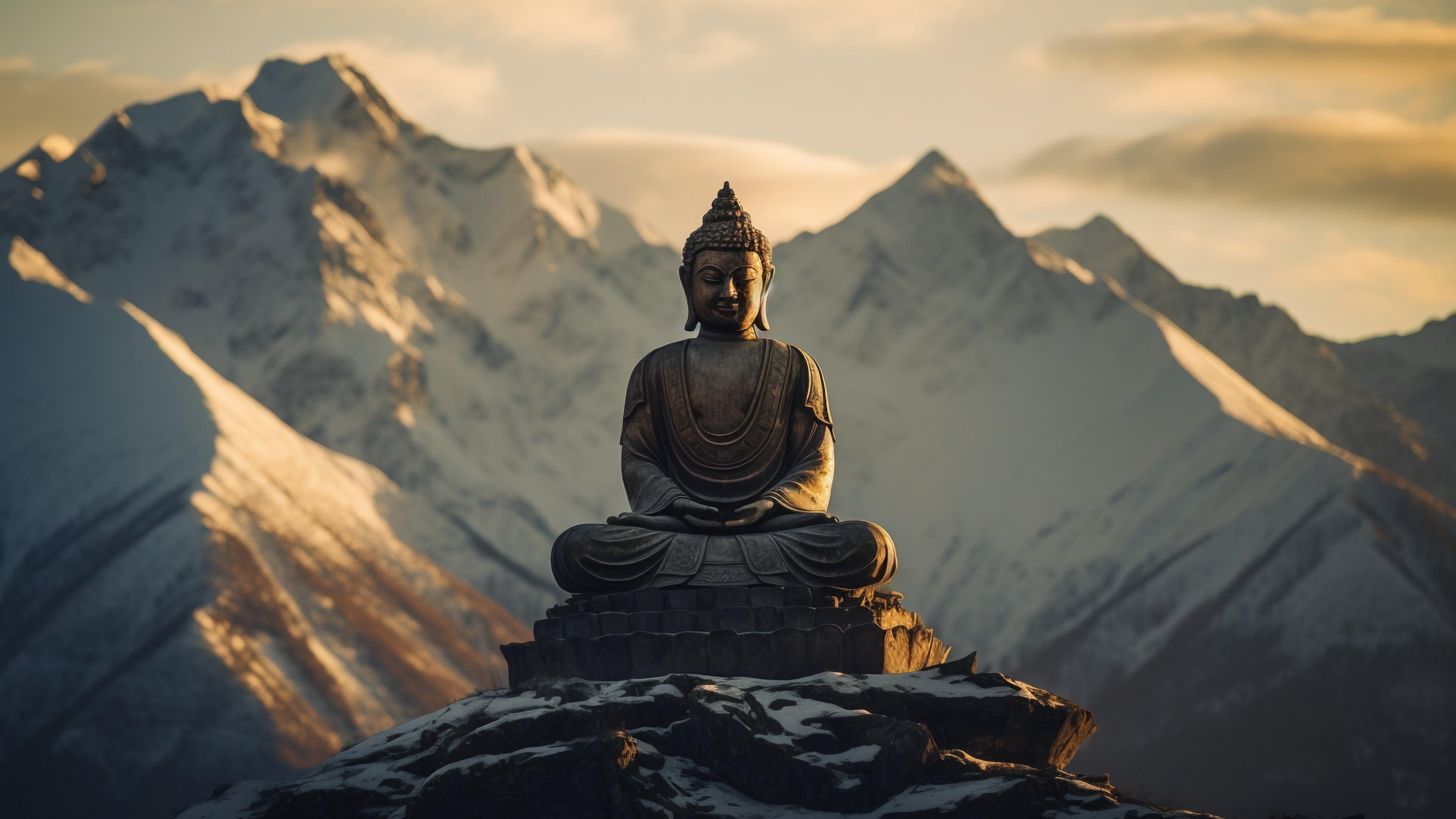Gautam Buddha Single Panel Canvas