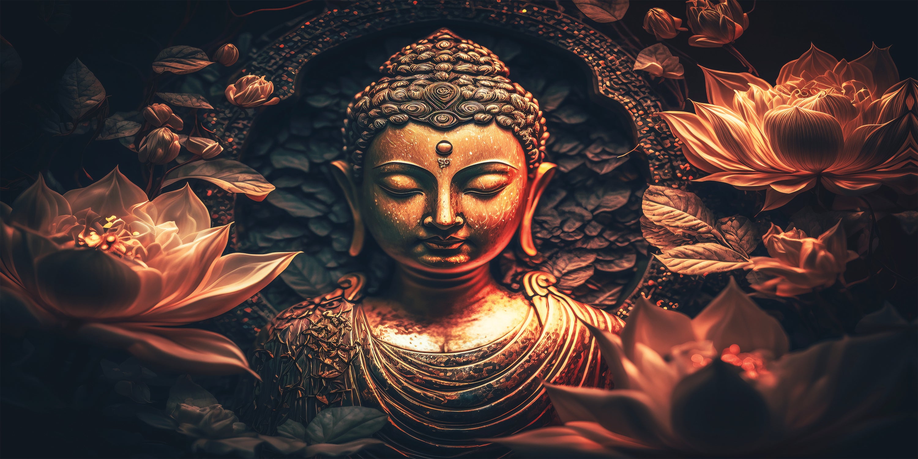 Gautam Buddha Single Panel Canvas