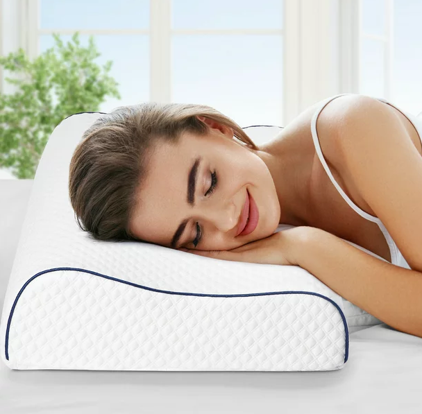 Neck & Shoulder Support Contour Pillow – Sleep in Comfort Upgrade Your Sleep with Contour Memory Foam Technology