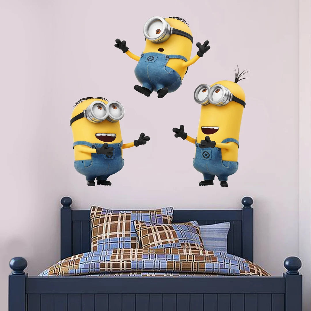 ✨ Bring laughter, color, and fun to your child’s room with an adorable Minions wall mural!
