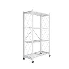 4 Layer  Foldable Storage  Rack 💥Easy to move from one place to another.
