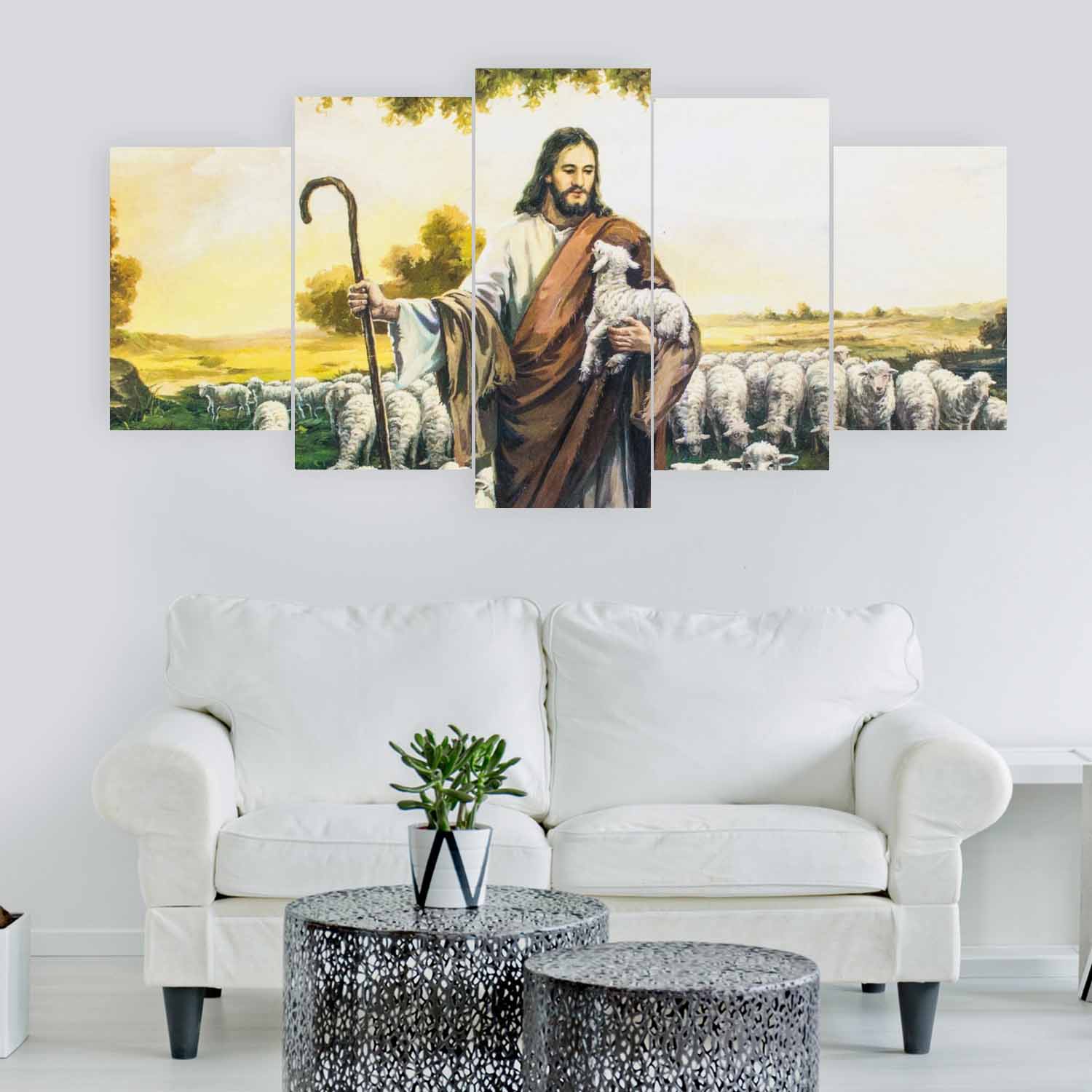 5 pannel canvas Lord Jesus Size 32X52