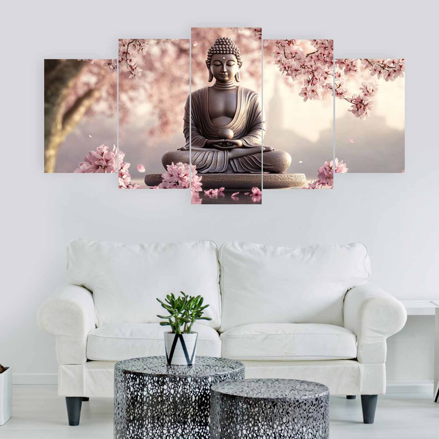 Buddha 5 Pannel Canvas 💥