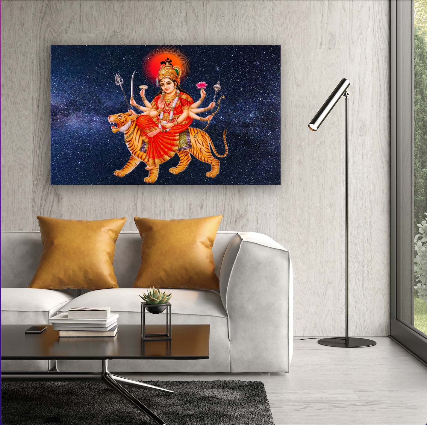 Durga Mata 5-Panel Canvas
