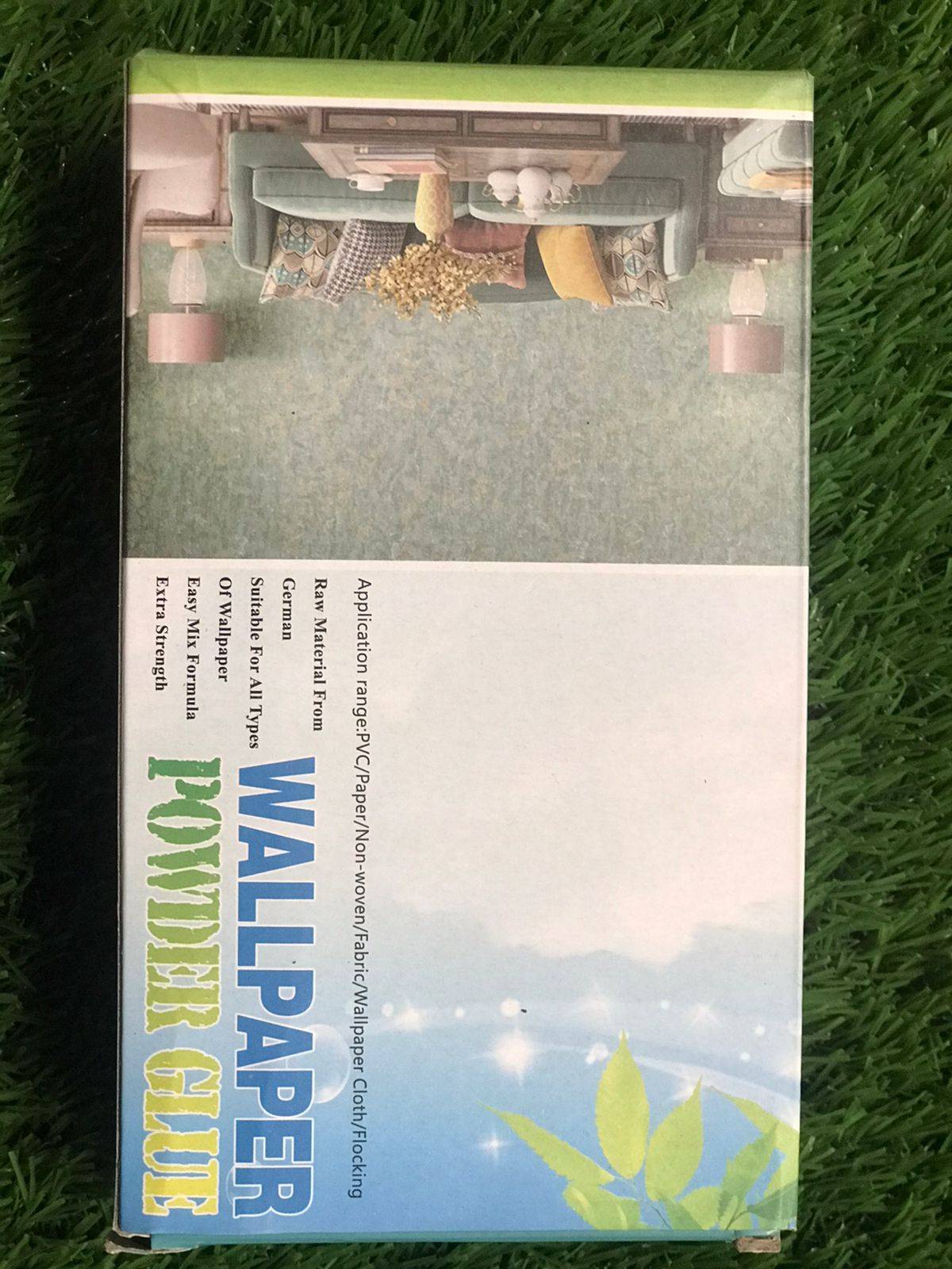 “Strong Powder Glue for Wallpaper, Wall Foam & PVC Tiles”