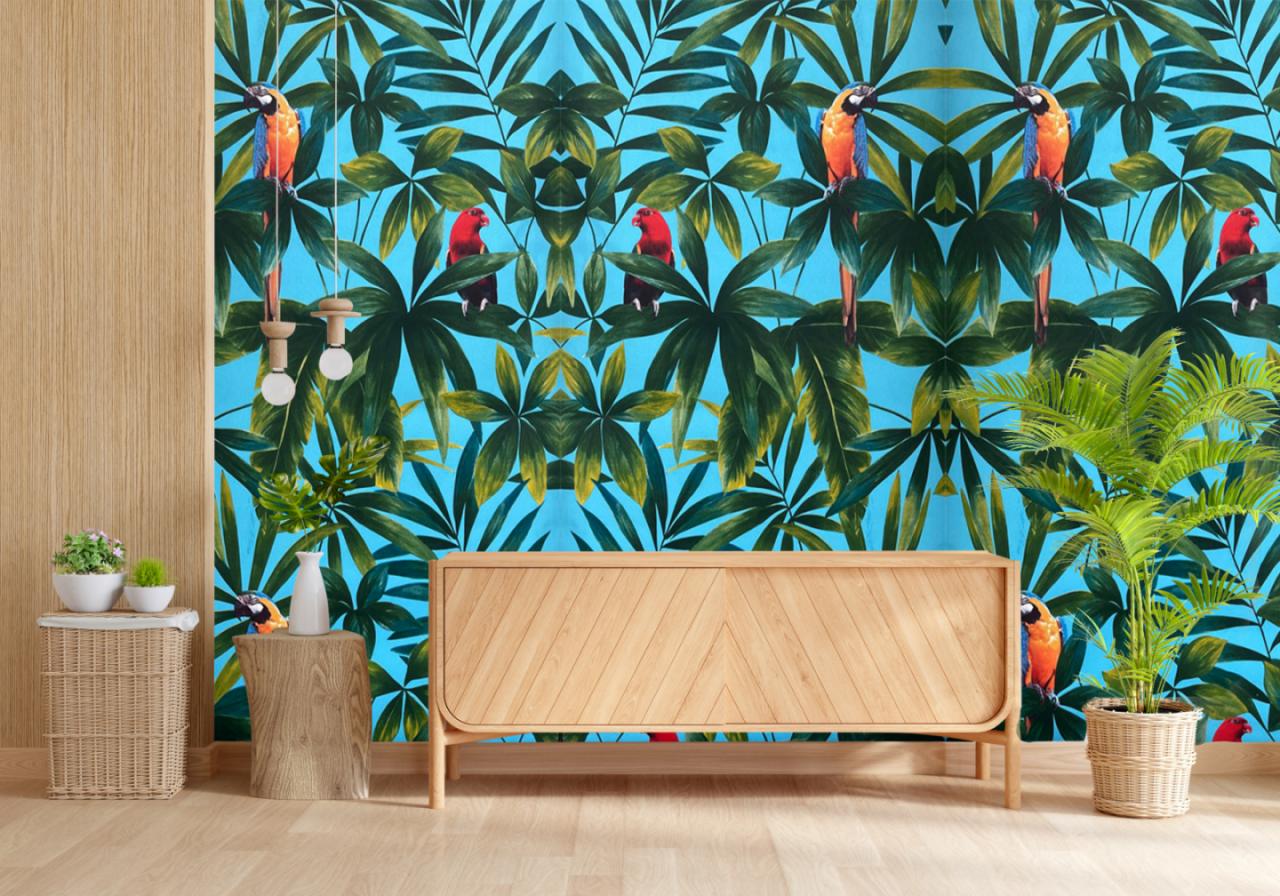 🦜 vibrant sky-blue color🌿