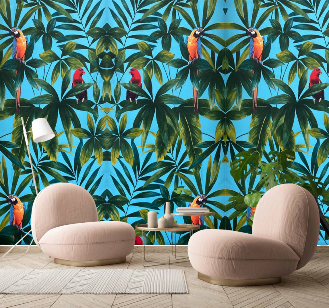 🦜 vibrant sky-blue color🌿