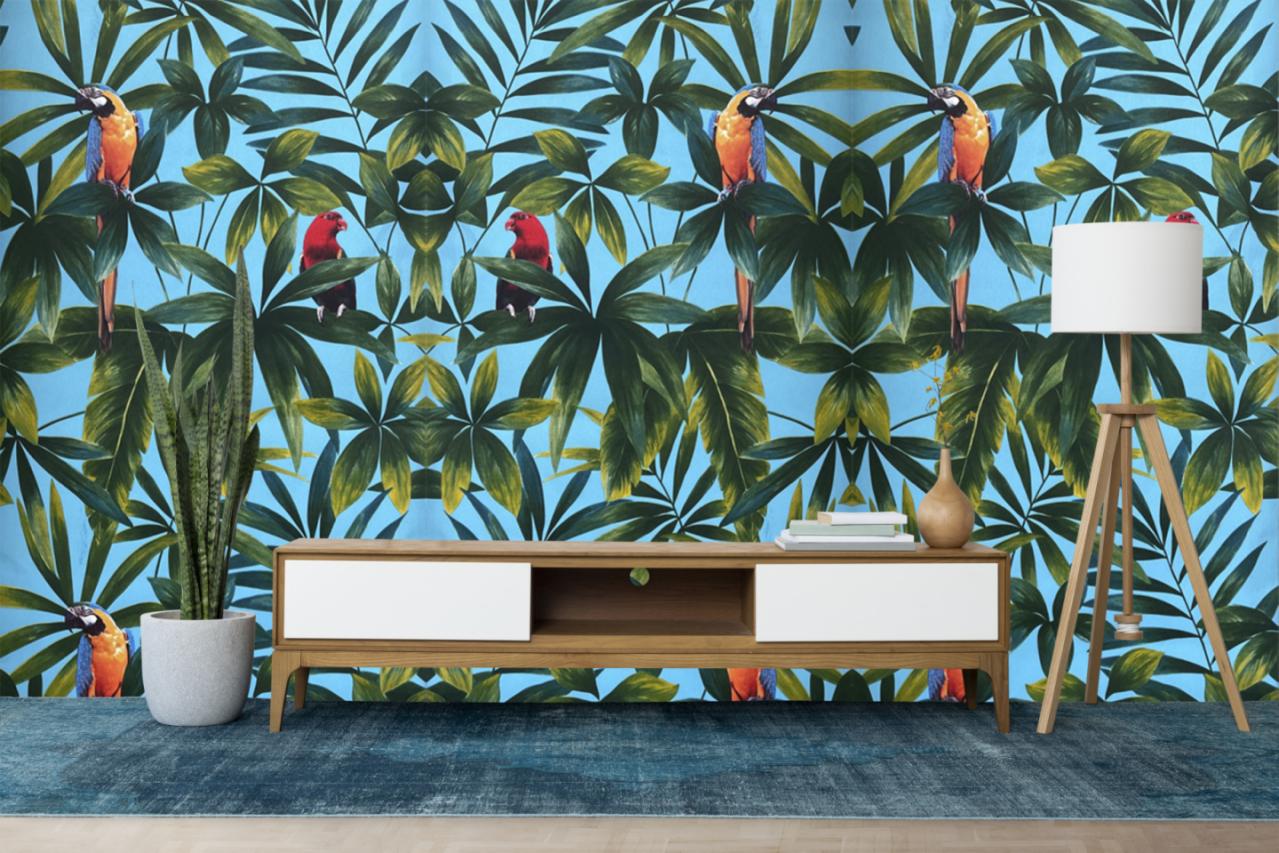 🦜 vibrant sky-blue color🌿